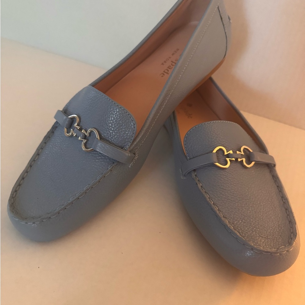 Kate Spade Women's Light Blue Leather Loafers
